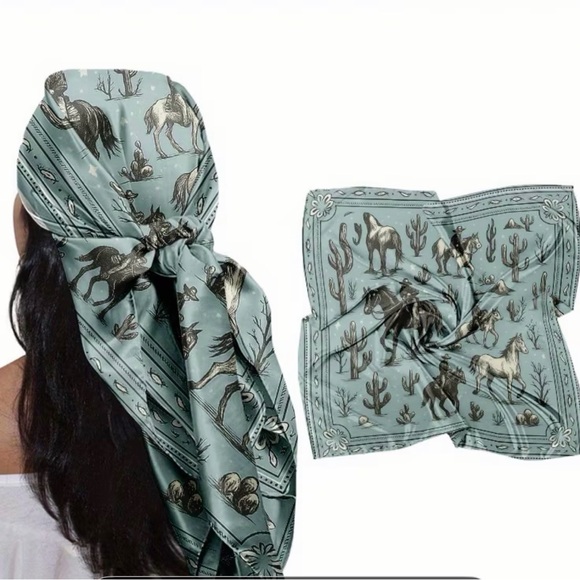 BOUTIQUE HIPPEE HARVEST Accessories - BOUTIQUE COWBOY PRINT SCARF 🤠